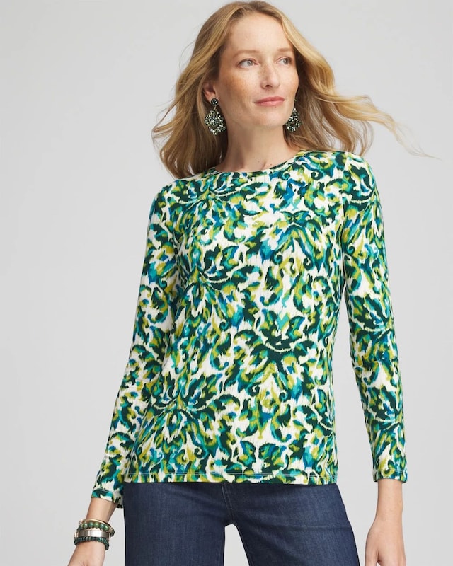 Touch of Cool Ikat Layering Tee